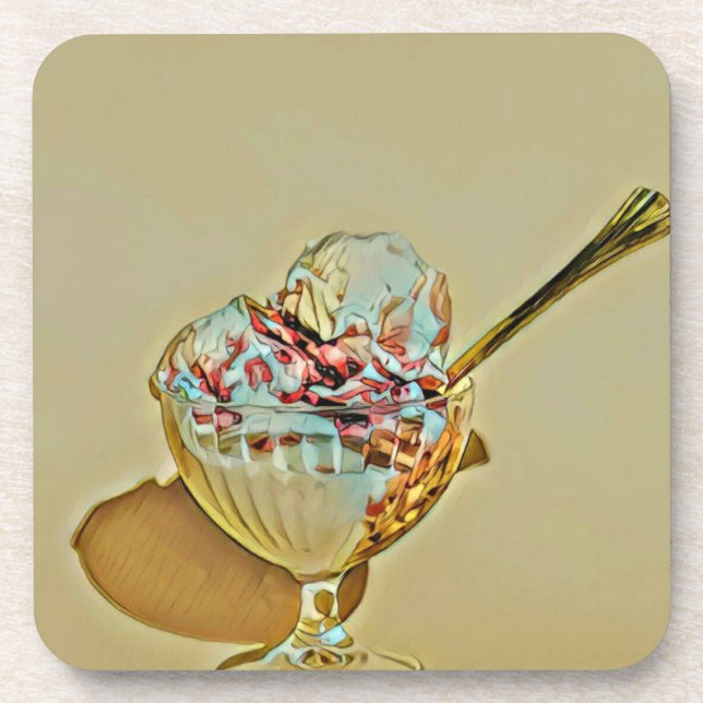 Ice cream scoop coaster (Front)