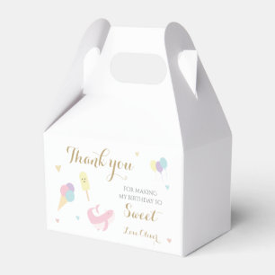 Ice Cream Scoop Pastel  Colorful birthday party Favour Box