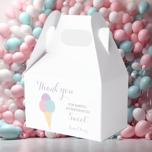 Ice Cream Scoop Pastel  Colorful birthday party Favour Box
