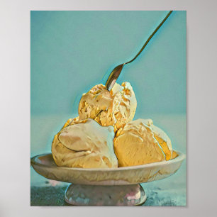Ice cream scoop poster
