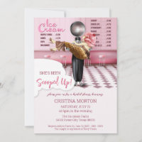 Ice cream Scooped Up Bridal Shower Invitation