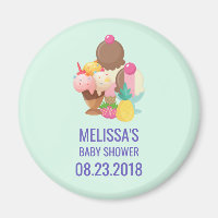 Ice Cream Scoops with Sprinkles Baby Shower