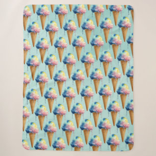 Ice Cream Sherpa Blanket