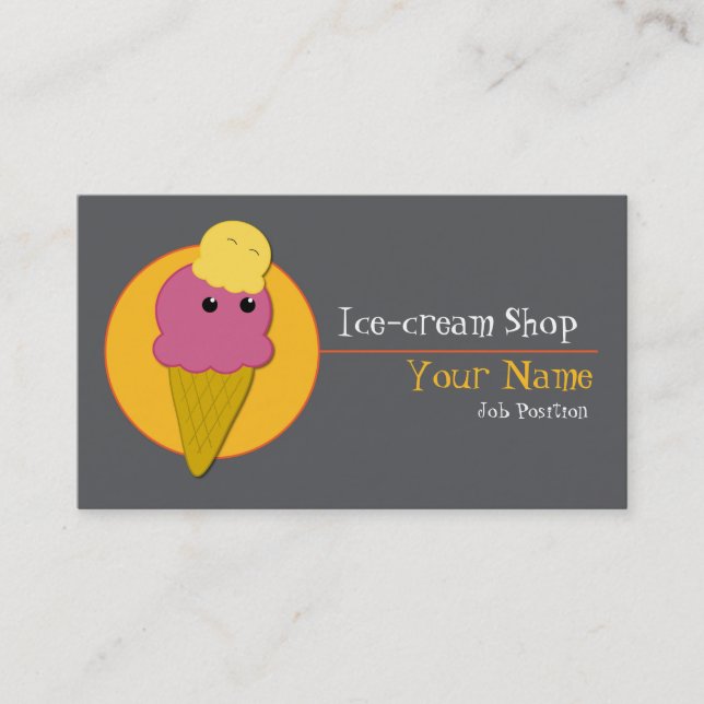 Ice-cream Shop Business card (Front)