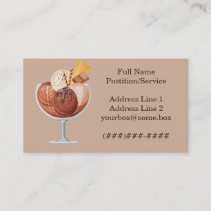 Ice Cream Shop Business Card
