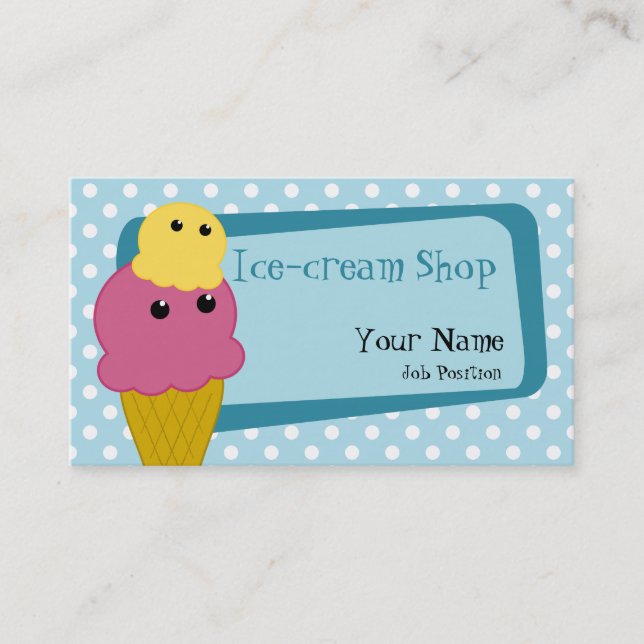 Ice-cream Shop Business card (Front)