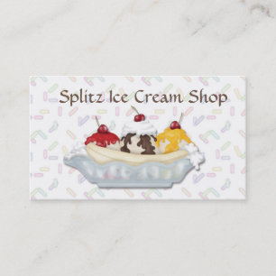 Ice Cream Shop Business Card