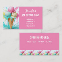 Ice Cream Shop Colourful