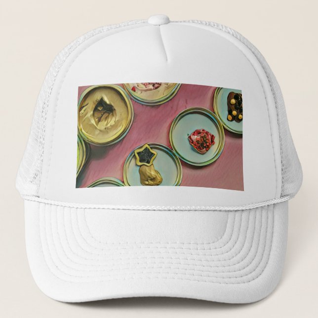 Ice cream shop decor trucker hat (Front)