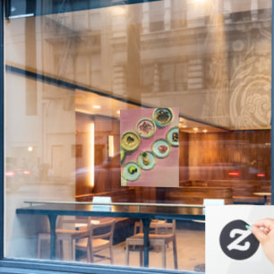 Ice cream shop decor window cling