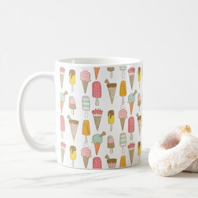 Ice Cream Shop Novelty  Coffee Mug (With Donut)
