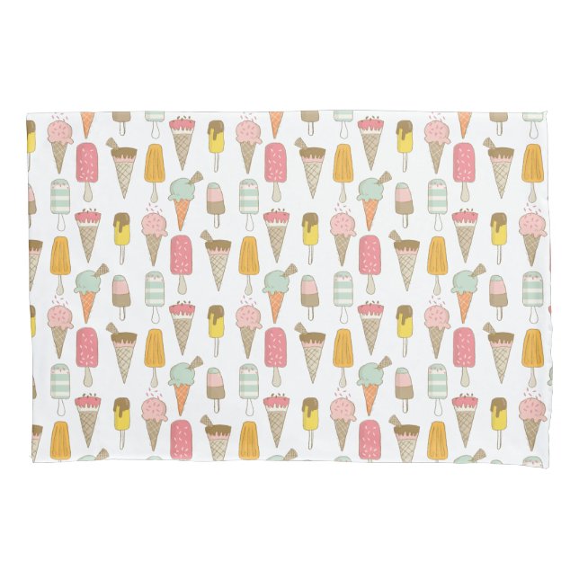Ice Cream Shop Novelty Pillowcase (Front)