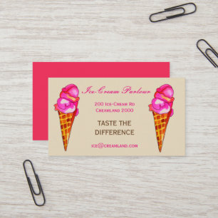 Ice-cream shop or business card