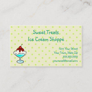 Ice Cream Shoppe Business Cards