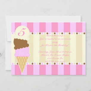 Ice Cream Shoppe Invite