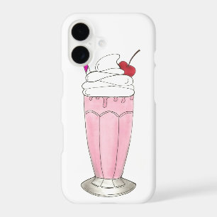 Ice Cream Shoppe Strawberry Pink Milkshake Foodie