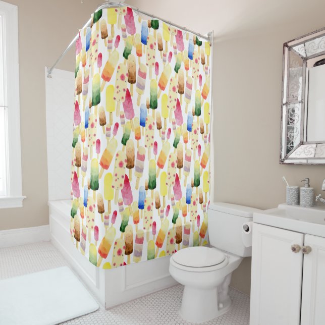 Ice cream shower curtain (In Situ)