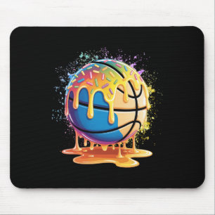 Ice Cream Sketll Drip Splatter Paint Sketll Drippi Mouse Mat