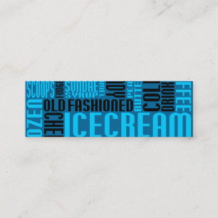 ice cream (small chat) loyalty card