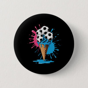 Ice Cream Soccer Ll Drip Men Women Game Soccer Dri 6 Cm Round Badge