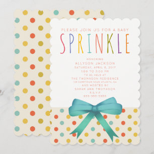 Ice Cream Social Baby Sprinkle Invitataion Invitation