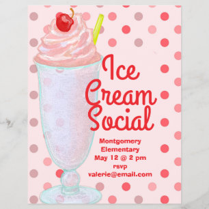Ice Cream Social Flyer