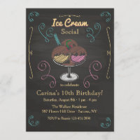 Ice Cream Social Invitation