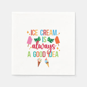 Ice Cream Social  Napkin