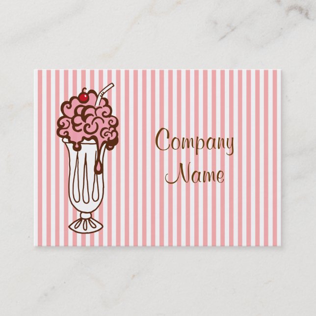 Ice Cream Soda Business Card (Front)