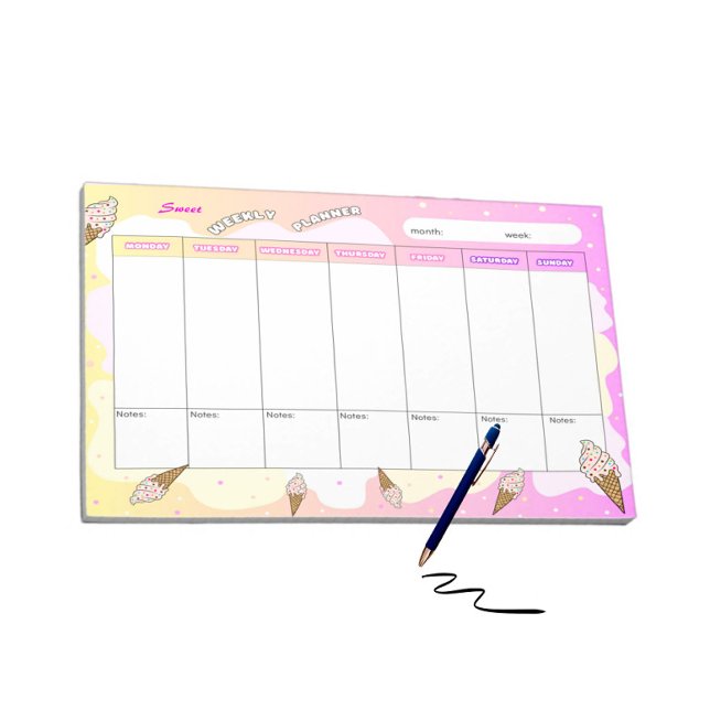 Ice cream splash notepad (Creator Uploaded)