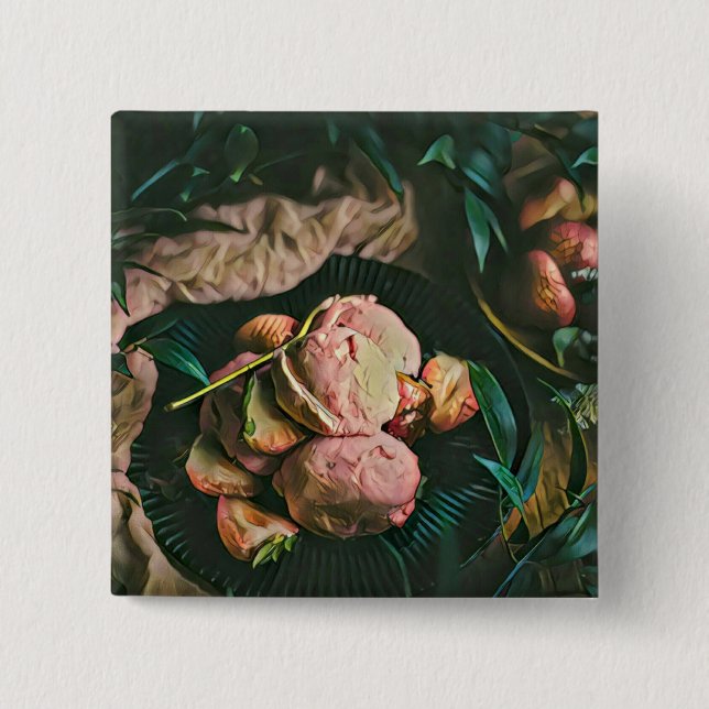 Ice cream sprinkles 15 cm square badge (Front)