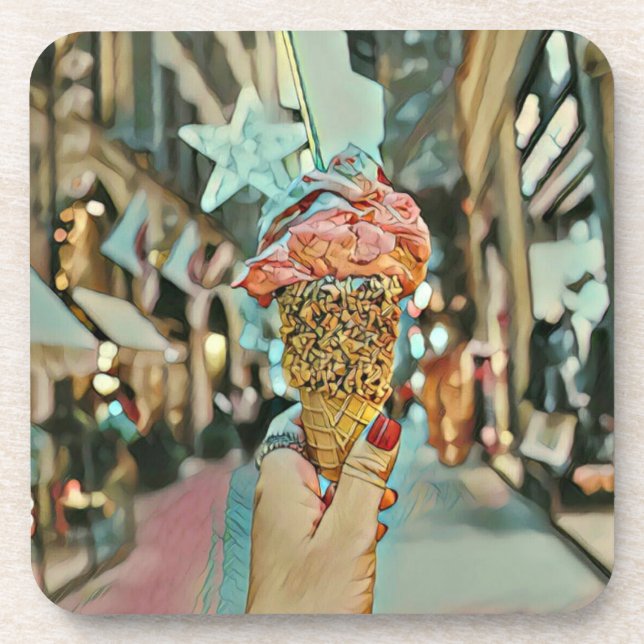 Ice cream sprinkles coaster (Front)