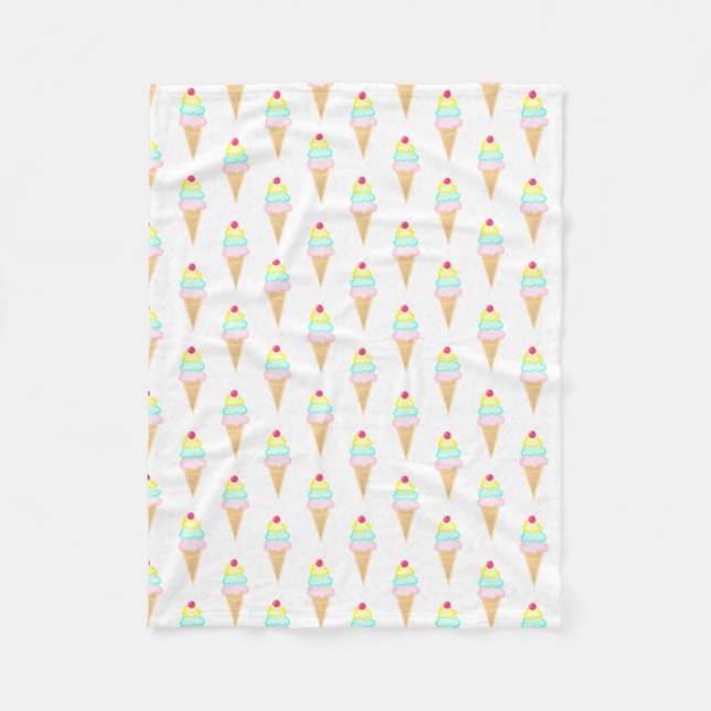 Ice Cream Sprinkles - Fleece Blanket (Front)