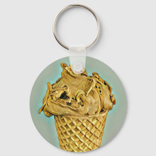 Ice cream sprinkles key ring