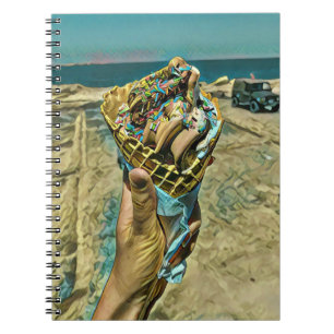 Ice cream sprinkles notebook