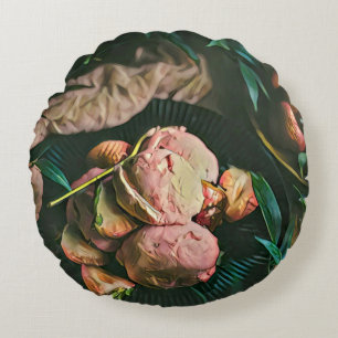Ice cream sprinkles round cushion