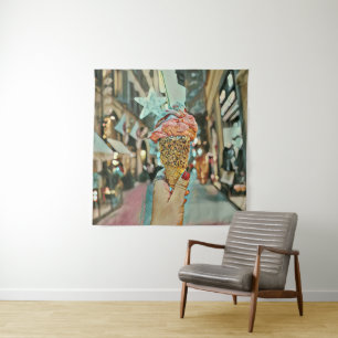 Ice cream sprinkles tapestry