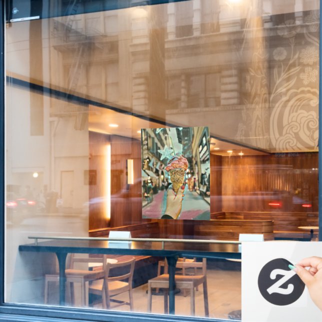 Ice cream sprinkles window cling (Cafe Window)