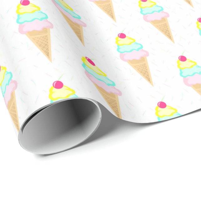Ice Cream Sprinkles - Wrapping Paper (Roll Corner)