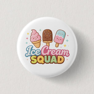 Ice Cream Squad Cute Cartoon Popsicle 3 Cm Round Badge