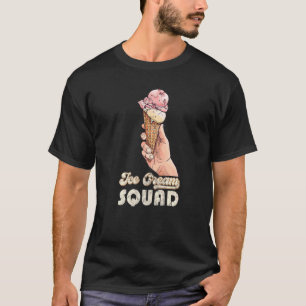 Ice Cream Squad Quotes Summer Matching Cone T-Shirt