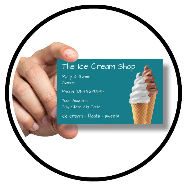 Ice Cream Store Business Card (Creator Uploaded)