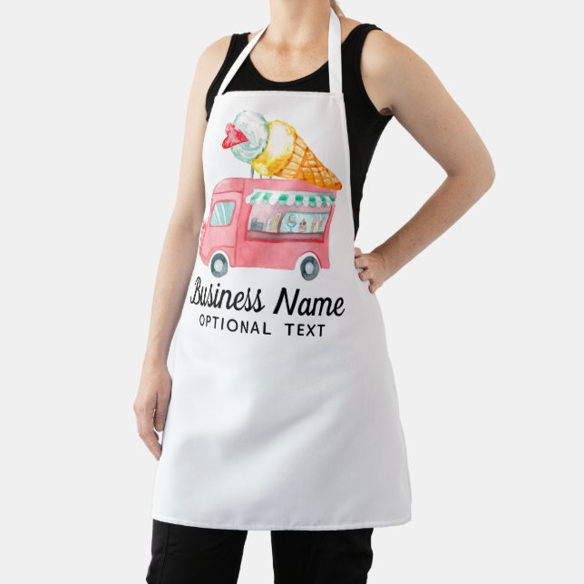 Ice Cream Store Business Custom Apron (Insitu)