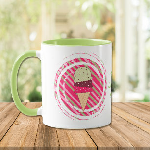 Ice Cream Strawberry Swirl Mug