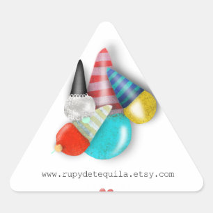 Ice cream Strawberry Triangle Sticker