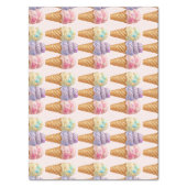 Ice Cream Summer Scooped Up Bridal Shower Favour Tissue Paper (Vertical)