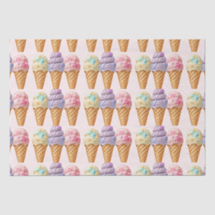 Ice Cream Summer Scooped Up Bridal Shower Favour Tissue Paper