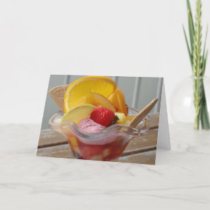 Ice Cream Sundae blank greeting cards