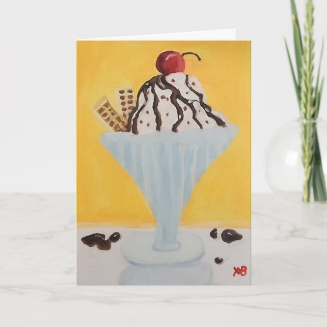 Ice Cream Sundae Card (Front)