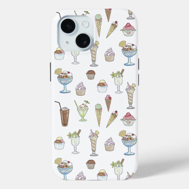 Ice Cream Sundae Collage Case-Mate iPhone Case (Back)